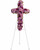 A breathtaking standing cross of majestic purple and lavender blooms remembers and honors the departed with a meaningful and moving expression of faith, admiration and divine love.
Gorgeous blooms such as lavender roses and carnations, and chrysanthemums of lavender and deep purple create a religious display ideal for a funeral or memorial service.
Orientation: One-Sided