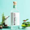 Ritual Zero Proof Gin Alternative non-alcoholic gin poured, zero-proof serve
