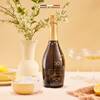 So Jennie Paris Blanc Dry label detail — no added sugar, vegan, Halal 0.0% sparkling, France