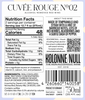 Kolonne Null Cuvée N°02 Rouge bottle and glass — Spain (La Meseta) dealcoholized still red wine, Zepeim importer