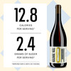 Kolonne Null Cuvée N°02 Rouge label detail — vegan dealcoholized still red wine, Kolonne Null Germany