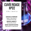 Kolonne Null Cuvée N°02 Rouge 750ml bottle on white — dealcoholized <0.5% (dealcoholized) still red wine from Spain (La Meset