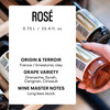 Kolonne Null Rosé label detail — vegan dealcoholized still rosé wine, Kolonne Null Germany