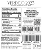 Kolonne Null Verdejo served chilled — real wine, alcohol removed, for restaurants and hotels