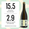 Kolonne Null Cuvée N°01 Sparkling label detail — vegan dealcoholized sparkling wine, Kolonne Null Germany