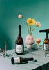 Copenhagen Sparkling Tea LYSEGRØN chilled in a champagne glass at a fine-dining restaurant — alcohol-free