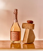 Prima Pavé Rosé Brut non-alcoholic sparkling rosé poured, zero-proof serve