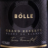 BOLLE Grand Reserve non-alcoholic sparkling wine poured, zero-proof serve