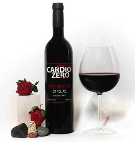 Elivo Cardio Zero Red non-alcoholic red wine bottle