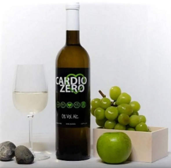 Elivo Cardio Zero White non-alcoholic white wine bottle
