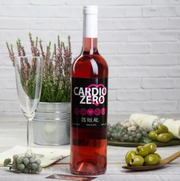 Elivo Cardio Zero Rosé non-alcoholic rosé wine bottle