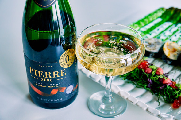Pierre Chavin Zero Chardonnay Sparkling Non-Alcoholic Wine 750ml (Case-6)