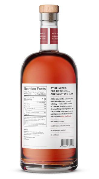 Ritual Zero Proof Whiskey Alternative non-alcoholic whiskey bottle