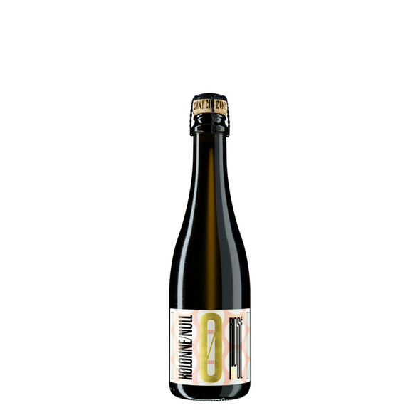 Kolonne Null Sparkling Rosé bottle — <0.5% (dealcoholized) dealcoholized sparkling rosé, 375ml half-bottle, by Zepeim USA