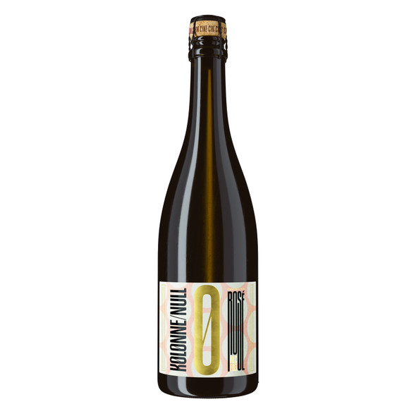 Kolonne Null Sparkling Rosé bottle — <0.5% (dealcoholized) dealcoholized sparkling rosé, 750ml bottle, by Zepeim USA