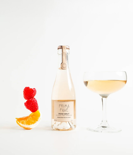 Prima Pavé Rosé Brut 200ml non-alcoholic sparkling rosé bottle