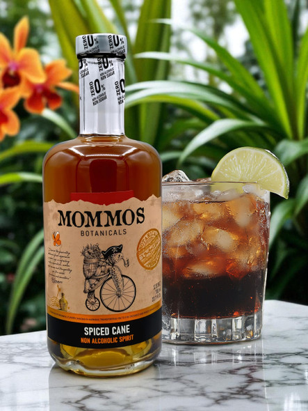 Mommos Spiced Cane non-alcoholic rum bottle
