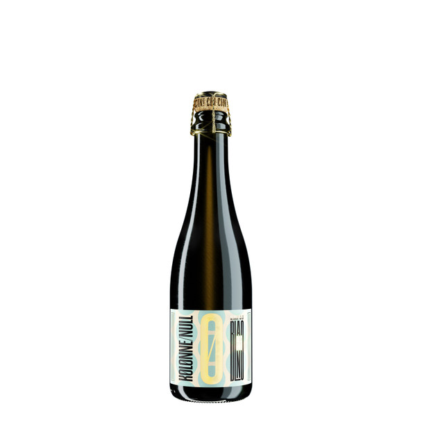 Kolonne Null Cuvée N°01 Sparkling bottle — <0.5% (dealcoholized) dealcoholized sparkling wine, 375ml half-bottle, by Zepeim U