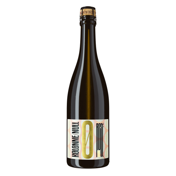 Kolonne Null Sparkling Rosé bottle — <0.5% (dealcoholized) dealcoholized sparkling rosé, 750ml bottle, by Zepeim USA