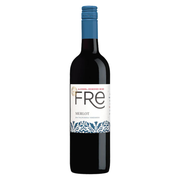 Sutter Home FRE Merlot under 0.5% non-alcoholic red wine, case of 6 — wholesale case