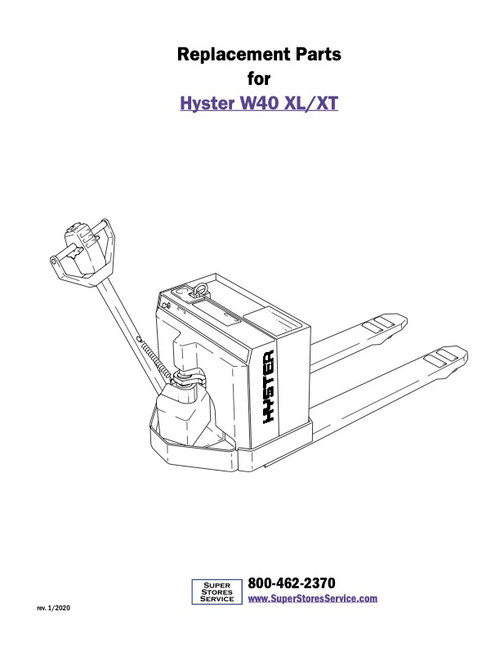 Hyster W40XL / W40XT Catalog