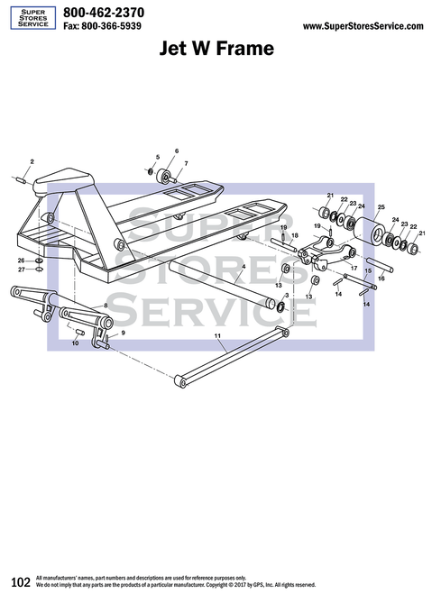 Jet W Frame Line Drawing