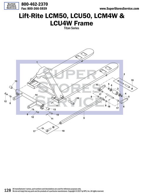 Lift-Rite (Big Joe) Titan Series Frame