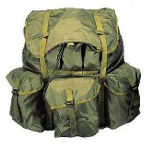 Large Alice Packs complete with metal frame. These rucks have been gone through and are all in good condition. Large Alice Packs complete with metal frame. These rucks have been gone through and are all in good condition.