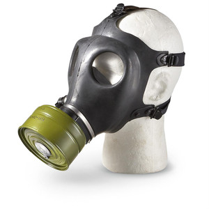 Plexiglass eyes
Rubber mask
Adjustable head straps
Screw-on filter. Filter styles may vary.
Enjoy this great military collectible. This is not intended for emergency preparedness use.
Plexiglass eyes
Rubber mask
Adjustable head straps
Screw-on filter. Filter styles may vary.
Enjoy this great military collectible. This is not intended for emergency preparedness use.