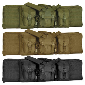 6" Fits M-1 Garand, FN-FAL, FN-LAR, Sig, M1-A, M14 and all other tactical weapons not over 46” in length
Also holds two pistols for a total of four weapons
*Now with detachable padded, adjustable shoulder harness.
Added features:
*Padded Internal Handgun Pockets
*Rugged ballistic pack cloth construction
*Heavy duty zippers
*Three adjustable outside covered accessory pouches
*Wrap and carry handles
*Closed cell foam padding
*2” padded interior perimeter lip
*Hook n Loop Hold-Down Straps (Both Compartments)
*Detachable padded, adjustable shoulder harness
*Inside shoulder harness storage pocket
*Inside assorted accessory pockets and outside universal Molle attachment straps
6" Fits M-1 Garand, FN-FAL, FN-LAR, Sig, M1-A, M14 and all other tactical weapons not over 46” in length
Also holds two pistols for a total of four weapons
*Now with detachable padded, adjustable shoulder harness.
Added features:
*Padded Internal Handgun Pockets
*Rugged ballistic pack cloth construction
*Heavy duty zippers
*Three adjustable outside covered accessory pouches
*Wrap and carry handles
*Closed cell foam padding
*2” padded interior perimeter lip
*Hook n Loop Hold-Down Straps (Both Compartments)
*Detachable padded, adjustable shoulder harness
*Inside shoulder harness storage pocket
*Inside assorted accessory pockets and outside universal Molle attachment straps