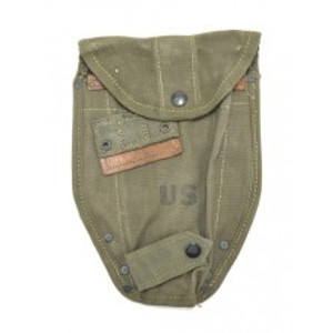 One original M56 Entrenching tool cover.  This is for the M43 Entrenching tool with the folding end.  Most are dated mid to late 50\'s.  This is the Etool cover that would have been used in early Vietnam.  One original M56 Entrenching tool cover.  This is for the M43 Entrenching tool with the folding end.  Most are dated mid to late 50\'s.  This is the Etool cover that would have been used in early Vietnam.