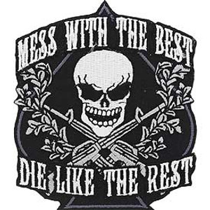 All patches are embroidered and can be sew-on or ironed-on. Approx. 3" in size.