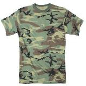100% Cotton Woodland Camo T Shirt 100% Cotton Woodland Camo T Shirt