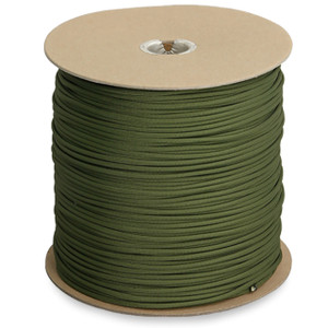 GENUINE ISSUE 1/8" 550 cord Available in 1200 ft. spool. (OD Green only)
Made in the USA