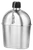 This canteen is a 1 quart food grade stainless steel replica of the canteen used in WWII. Like the original, this canteen comes with a plastic screw cap and chain to prevent its being lost in the field