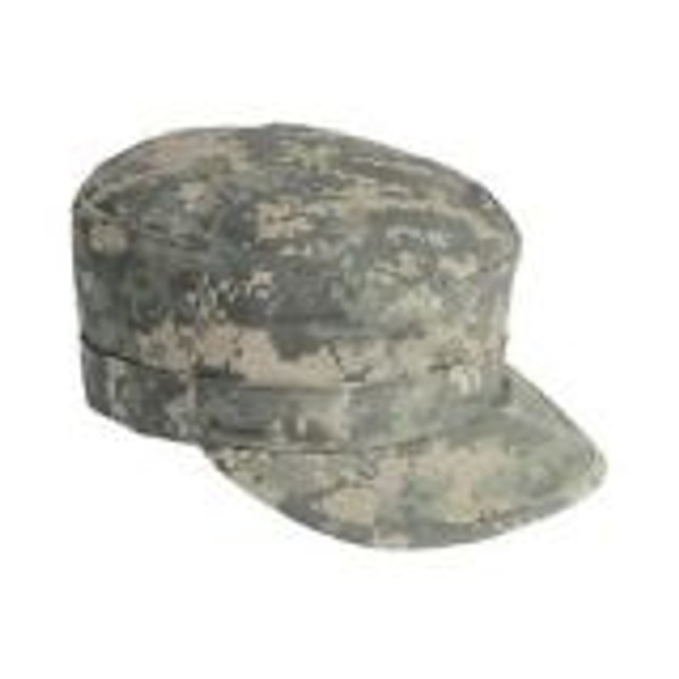 Patrol caps are made of single-ply construction with serged inside seam and plastic insert visors.