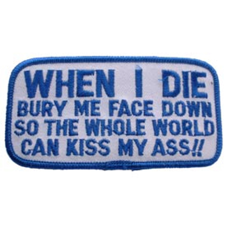 All patches are embroidered and can be sew-on or ironed-on. Approx. 3" in size.