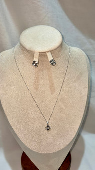 Luna 18k Gold Necklace and Earring Set