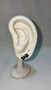Bulak 18k White Gold with Black Diamond Earrings