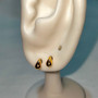Luha 18k Gold Stud Teardrop Earring