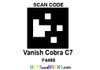 Vanish Cobra C7 QR CODE / SCAN CODE