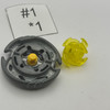 TAKARA TOMY Thermal Pisces T125ES Hybrid Wheel Custom Set Stamina & Defense Type Beyblade Metal Fight / Metal Fusion BB-57 [USED]