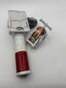 TAKARA TOMY White 3-Segment Launcher Grip BB-73 + Clear Left Spin Launcher #27 [USED]