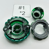 TAKARA TOMY Hazard Kerbeus 7 Atomic *2 Burst Beyblade B-121 [USED]