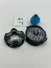 TAKARA TOMY Twin Nemesis / Noctemis Jerk Impact Burst God Beyblade B-102 [USED]