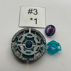 TAKARA TOMY Earth Aquario 90RS Beyblade Metal Fight / Metal Masters BB-86 Custom Combo [USED]