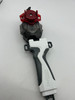 TAKARA TOMY Red Black Custom BeyLauncher LR, Beyblade Burst DB String Launcher [USED] 