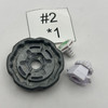 TAKARA TOMY Rock Leone 145WB Metal Fusion Beyblade [USED]