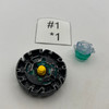 TAKARA TOMY Dark Aries WD Hybrid Wheel Custom Set Stamina & Defense Type Beyblade Metal Fight / Metal Fusion BB-57 [USED]