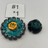 TAKARA TOMY Poison Aries Hybrid Wheel Custom Set Stamina & Defense Type Beyblade Metal Fight / Metal Fusion BB-57 [USED]